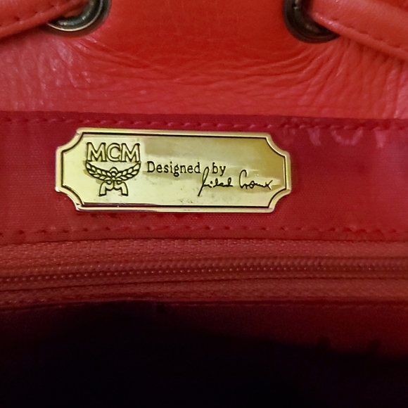 MCM Small Red Backpack - Picture 8 of 11